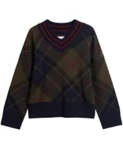 Women's Barbour Shae Knitted Jumper - Shadow Classic Tartan