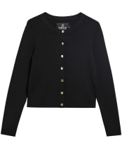 Women's Barbour International Colletta Knitted Cardigan - Black