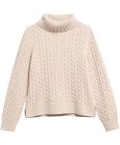 Women's Barbour Ambleside Cable Knitted Jumper - Oatmeal
