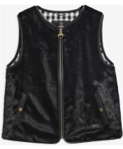Women's Barbour International Oulton Faux Fur Liner - Black