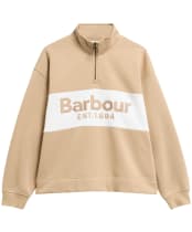 Women's Barbour Zaria Half Zip Sweatshirt - Warm Trench
