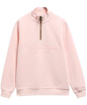 Women's Barbour Cynthia Half Zip Sweatshirt - Pink Blush