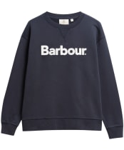 Women's Barbour Hartland Crew Sweatshirt - Dark Navy