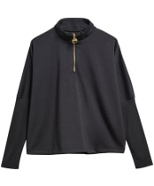 Women's Barbour International Kemora Half Zip Sweatshirt - Nutmeg