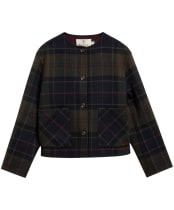 Women's Barbour Marlow Overshirt - Shadow Classic Tartan