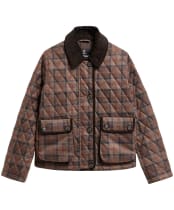 Women's Barbour Loudon Quilted Jacket - Muted Tartan