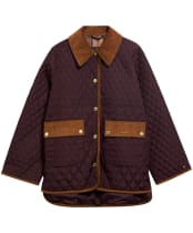 Women's Barbour Whickham Quilted Jacket - Fig / Muted