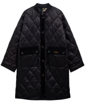 Women's Barbour Dunswell Quilted Jacket - Black / Ancient 