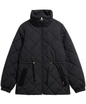 Women's Barbour Tanfield Puffer Jacket - Black / Ancient 