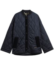 Women's Barbour Abercorn Quilted Jacket - Dark Navy / Ancient