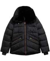 Women's Barbour International Cyrus Puffer Jacket - Black