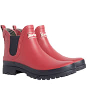 Women's Barbour Mallow Chelsea Wellington Boots - Raspberry / Navy