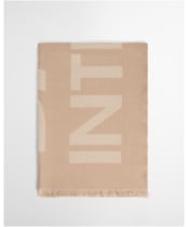 Women's Barbour International Milla Logo Scarf - Camel