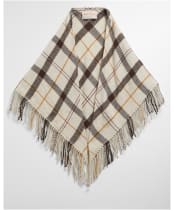 Women's Barbour Kirklees Tartan Scarf - ECRU MUTED TART