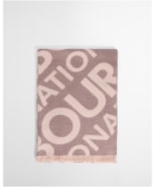 Women's Barbour International Kenna Logo Scarf - Truffle / Nutmeg