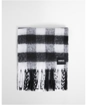 Women's Barbour International Branton Scarf - Black / White Gingham