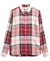 Women’s Barbour Bredon Shirt - LT CARDINAL TAR