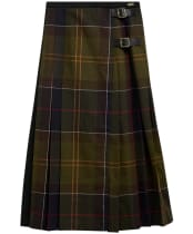Women's Barbour Marena Midi Skirt - Classic Tartan