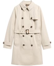 Women's Barbour Short Greta Showerproof Jacket - Mist / Birchwood Dress