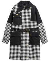 Women's Barbour International Gea Check Showerproof Jacket - NORTHUMBERLAND C