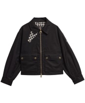 Women's Barbour International Gabriette Showerproof Jacket - Black