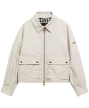 Women's Barbour International Gabriette Showerproof Jacket - Moonbeam