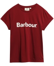 Women's Barbour Hartland T-Shirt - Cranberry Red