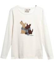 Women's Barbour Lossie Long Sleeve T-Shirt - Cloud