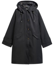 Women's Barbour Harleigh Waterproof Jacket - Black / Shadow Classic