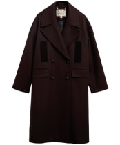Women's Barbour Vivian Wool Coat - Rustic / Shadow