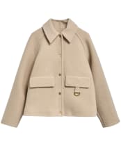 Women's Barbour Womens Spey Wool Coat - Mist / Birchwood Dress