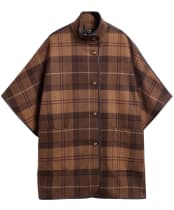 Women's Barbour Judith Wool Cape - SHADOW MUTED TA