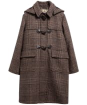 Women's Barbour Melody Check Wool Duffle Coat - Prince of Wales