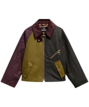 Women's Barbour Arlene Waxed Jacket - Golden Olive / Fern