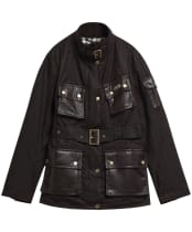 Women's Barbour International Heritage Waxed Jacket - Rustic / Truffle Northumberland
