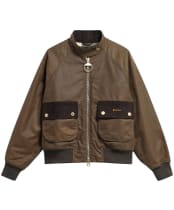 Women's Barbour Ivybridge Waxed Jacket - Beech / Ancient Tartan