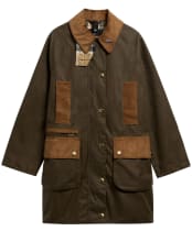 Women's Barbour Icons Modern Beaufort Waxed Jacket - Beech / Birchwood