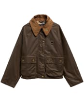 Women's Barbour Icons Modern Spey Waxed Jacket - Beech / Birchwood