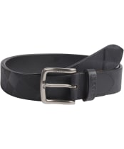 Men's Barbour Irvine Leather Belt - Black