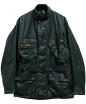Men's Barbour International Distressed 90th Anniversary A7 Casual Jacket - Green