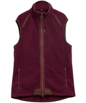 Men's Barbour Langdale Fleece Gilet - Dark Bordeaux