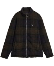 Men's Barbour Tartan Zip Through Fleece Jacket - Shadow Classic Tartan