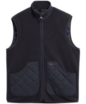 Men's Barbour Lowich Fleece Gilet - Dark Navy