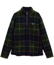 Men's Barbour Tartan Fleece Half Zip - Classic Tartan