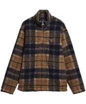 Men's Barbour Tartan Fleece Half Zip - Birchwood Dress Tartan