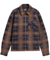 Men's Barbour International Oswald Fleece Overshirt - Navy