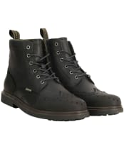 Men's Barbour Barmoor Brogue Boots - Black