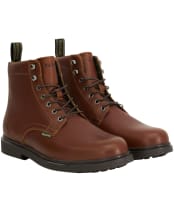Men's Barbour Bellister Derby Boots - Chestnut Brown