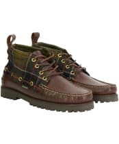 Men's Barbour Harle Mid Chukka Boots - Brown / Classic Tartan