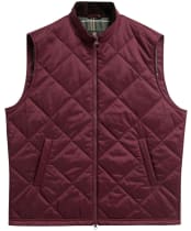 Men's Barbour Finn Gilet - Dark Bordeaux